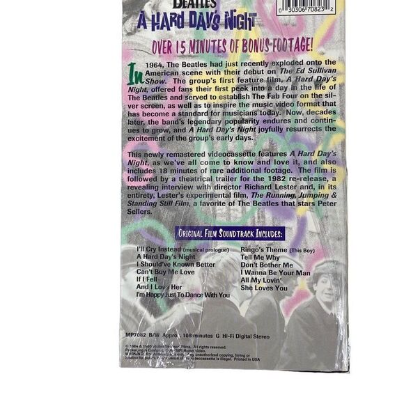 New The Beatles Collection 3 pk VHS Tapes Bonus Footage 1995 MPI Home Video - Picture 7 of 7